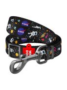Waudog nylon kutyapóráz, "NASA21" mintás, szélesség 20 mm, hossz 122 cm.