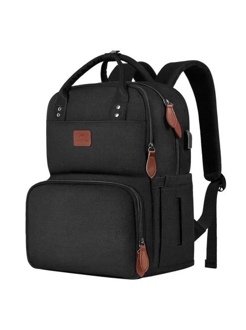 Laptop hátizsák / ebéd táska 15.6'' Matein 1162 USB, fekete