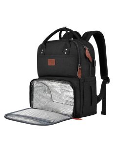   Laptop hátizsák / ebéd táska 15.6'' Matein 1162 USB, fekete