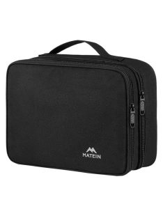   Utazótáska szervezővel kábelek / elektronika számára M Matein 1225 Fekete