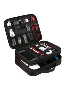   Utazótáska szervezővel kábelek / elektronika számára M Matein 1225 Fekete