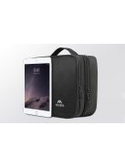 Utazótáska szervezővel kábelek / elektronika számára M Matein 1225 Fekete