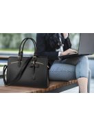 Női 15.6'' laptop táska kozmetikai tokkal Matein 1310 fekete USB