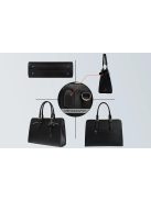 Női 15.6'' laptop táska kozmetikai tokkal Matein 1310 fekete USB