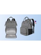 Laptop hátizsák / ebéd táska 15.6'' Matein 1368 USB, szürke