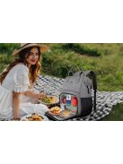 Laptop hátizsák / ebéd táska 15.6'' Matein 1368 USB, szürke