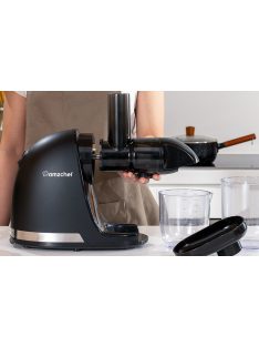   AMZCHEF Hidegen sajtoló, lassú zöldség-gyümölcsprés szürke