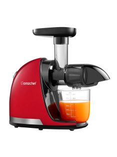   AMZCHEF Hidegen sajtoló, lassú zöldség-gyümölcsprés piros