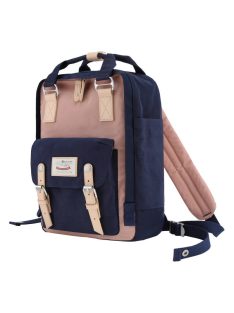   Himawari 188L 14'' laptop hátizsák tengerészkék és rózsaszín
