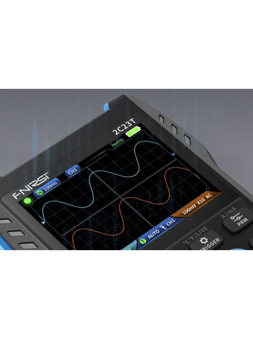 Hordozható 3 az 1-ben oszcilloszkóp FNIRSI 2C23T multiméter jelgenerátor