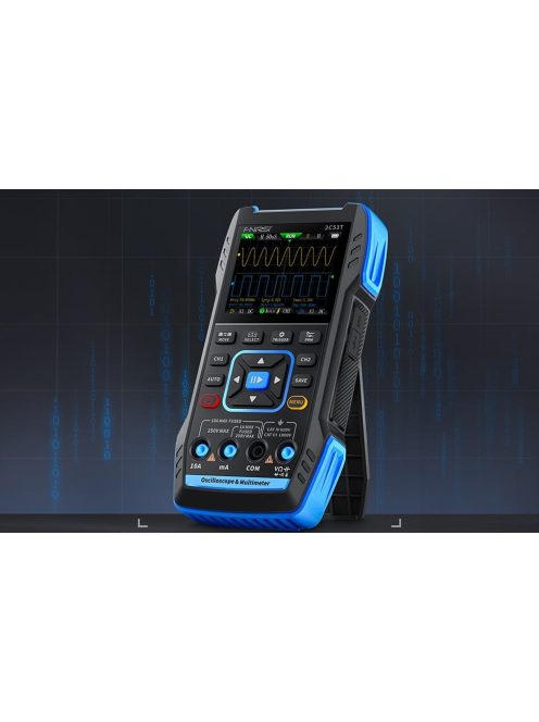 FNIRSI 2C53T hordozható 3in1 oszcilloszkóp multiméter jelgenerátor