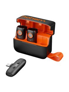 Hohem mikrofon (2TX + 1RX + töltőtok) lighting