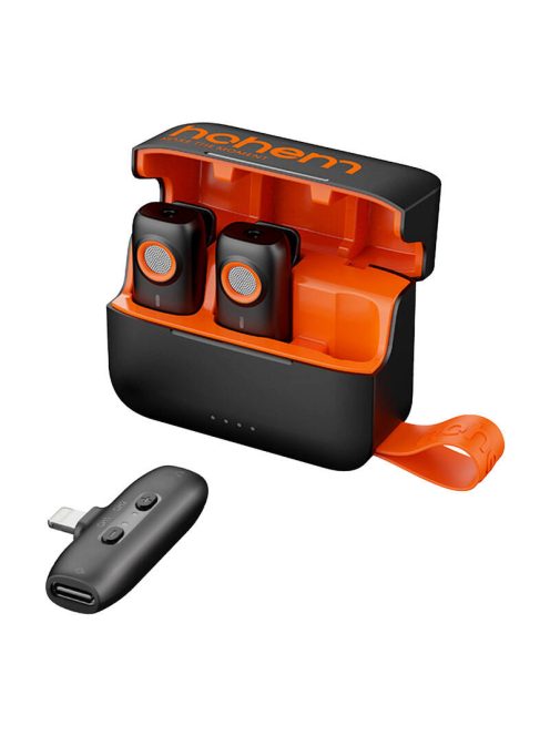 Hohem mikrofon (2TX + 1RX + töltőtok) lighting