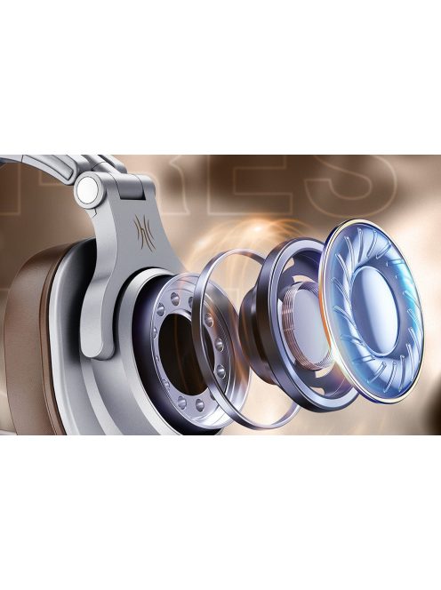 OneOdio A71 vezeték nélküli fejhallgató barna-ezüst