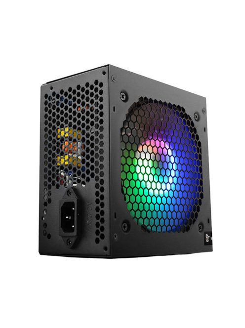 RGB számítógépes tápegység az Aigo AK600 fekete