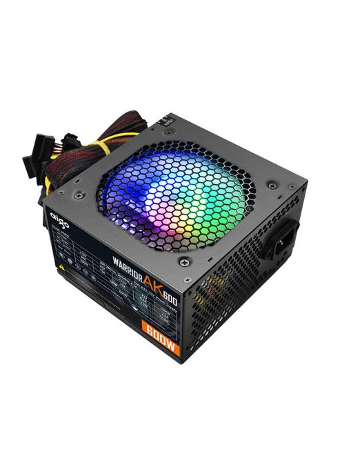 RGB számítógépes tápegység az Aigo AK600 fekete