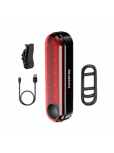 Superfire BTL01 hátsó kerékpárvilágítás, USB, 230mAh