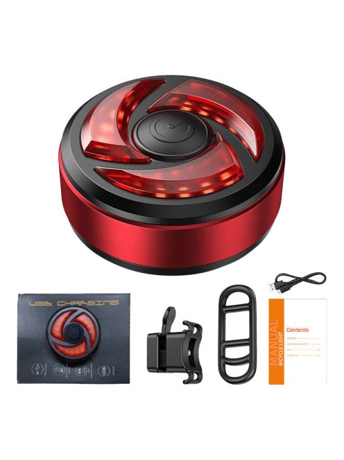 Superfire BTL02 hátsó kerékpárvilágítás, USB, 330mAh