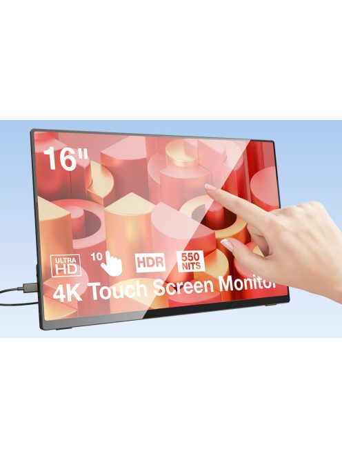 BlitzWolf BW-PCM5 Pro 3840 x 2160 UHD 16 hüvelykes hordozható monitor