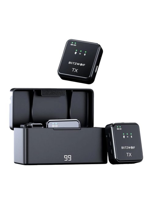 BlitzWolf BW-SX63 vezeték nélküli mikrofon, 1000mAh fekete