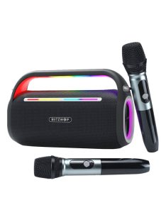  Blitzwolf BW-WA7 120W BT vezeték nélküli karaoke hangszóró+ 2db. mikrofon