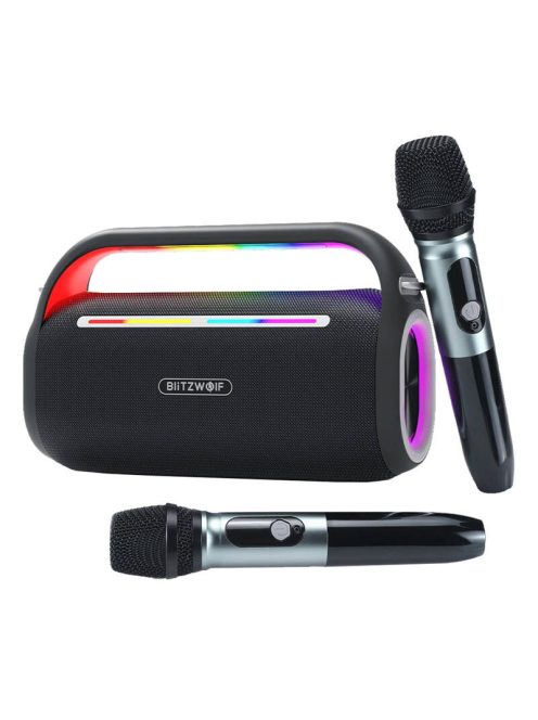 Blitzwolf BW-WA7 120W BT vezeték nélküli karaoke hangszóró+ 2db. mikrofon
