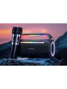   Blitzwolf BW-WA7 120W BT vezeték nélküli karaoke hangszóró+ 2db. mikrofon