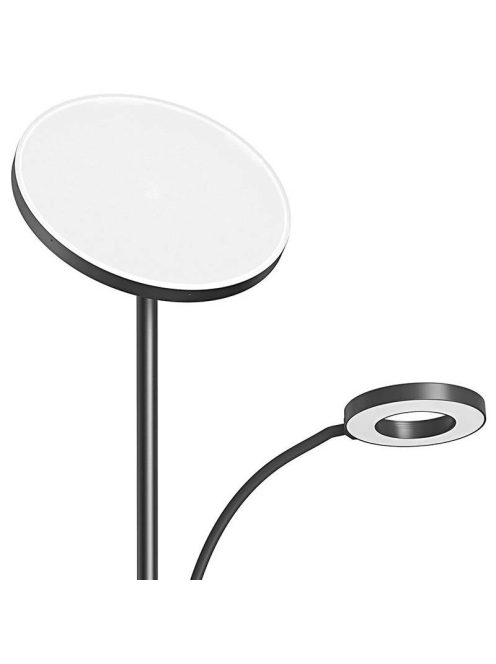 BlitzWill BWL-FL-0001 dupla állólámpa távirányítóval, 36W fekete