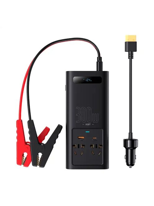 Baseus autós inverter 300W, 220V, CN / EU