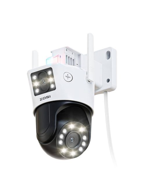 IP kültéri kamera ZOSI C298 WiFi Pan Tilt 6MP Dual IP66