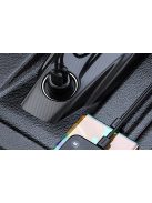 Baseus S-16 Autós Bluetooth MP3-lejátszó + töltő, T alakú, OS fekete