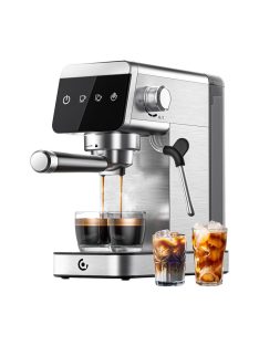 AMZCHEF CE-AZ-EM1501-SV dugattyús kávéfőző ezüst
