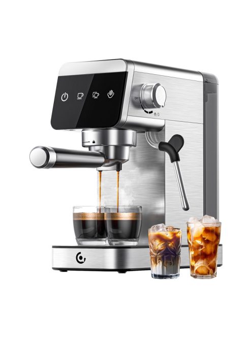 AMZCHEF CE-AZ-EM1501-SV dugattyús kávéfőző ezüst