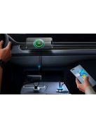 Baseus CW01 mágneses autós telefontartó szellőzőrácshoz USB-A töltővel, 15W + 25W