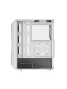 Darkflash DK151 LED-es számítógépház + 3 RGB ventilátor fehér