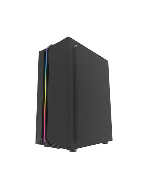 Darkflash DK151 LED-es számítógépház + 3 RGB ventilátor fekete