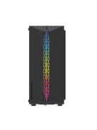 Darkflash DK151 LED-es számítógépház + 3 RGB ventilátor fekete