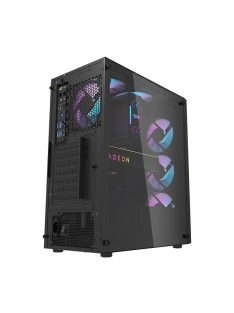   Darkflash DK351 számítógépház + 4 RGB ventilátor fekete