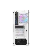 Darkflash DK351 számítógépház + 4 RGB ventilátor fehér