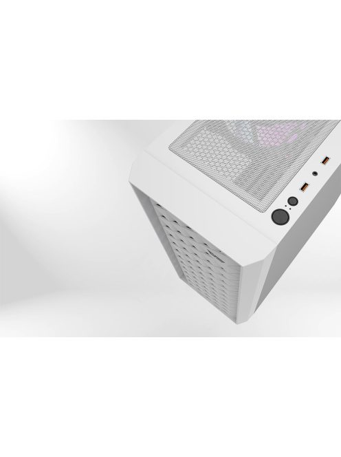 Darkflash DK351 számítógépház + 4 RGB ventilátor fehér