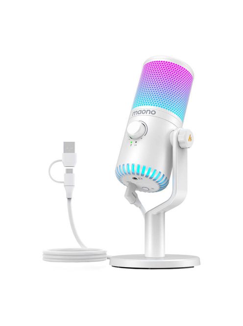 Maono DM30RGB játékmikrofon fehér