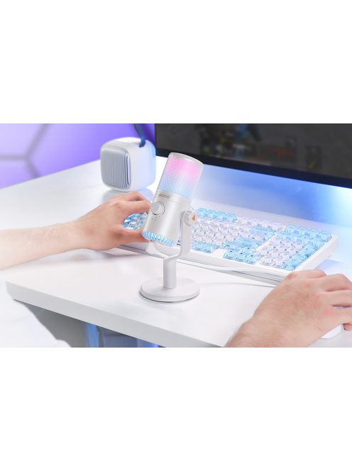 Maono DM30RGB játékmikrofon fehér