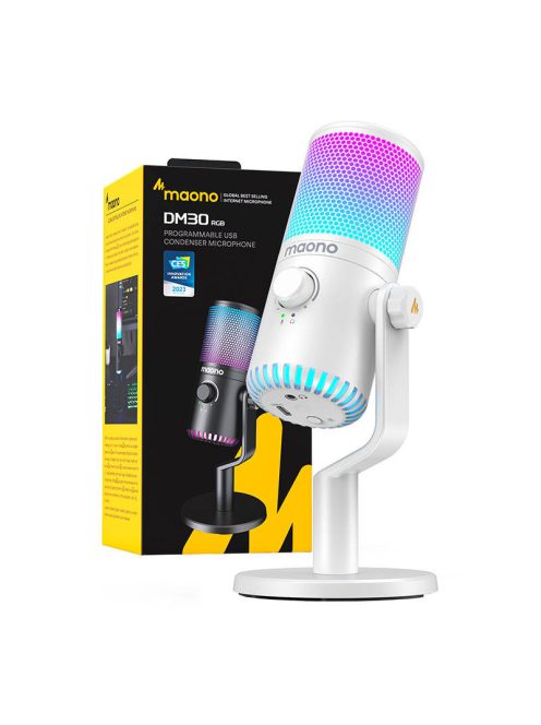 Maono DM30RGB játékmikrofon fehér