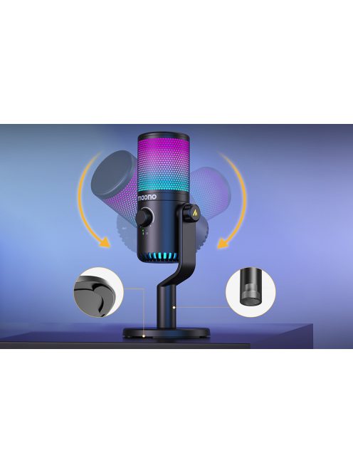Maono DM30RGB játékmikrofon fekete