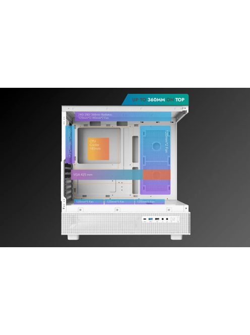 Darkflash DPX90 számítógépház fehér