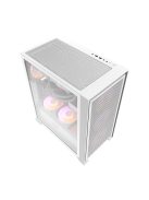 Darkflash DRX70 Mesh számítógépház + 4 RGB ventilátor fehér