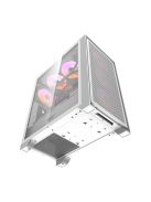 Darkflash DRX70 Mesh számítógépház + 4 RGB ventilátor fehér
