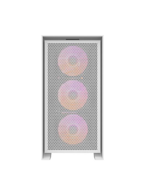 Darkflash DRX70 Mesh számítógépház + 4 RGB ventilátor fehér