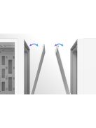 Darkflash DRX70 Mesh számítógépház + 4 RGB ventilátor fehér