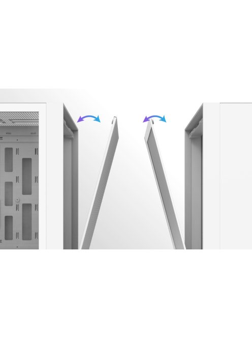 Darkflash DRX70 Mesh számítógépház + 4 RGB ventilátor fehér